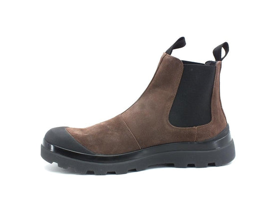 PAN CHIC Beatle Boot Suede Stivaletto Elastici Brown Black P03M1900300005 - Sandrini Calzature e Abbigliamento