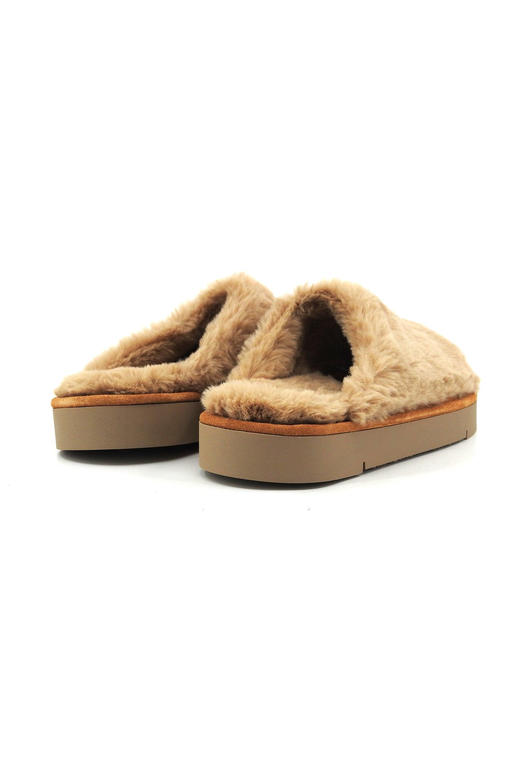 PAN CHIC Ciabatta Pelo Donna Brown Sugar P67W001-0046D016 - Sandrini Calzature e Abbigliamento