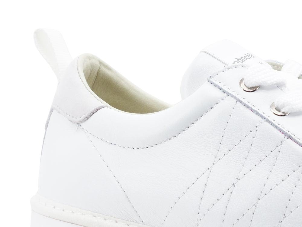 PAN CHIC Low Cut Sneaker Uomo Pelle Nubuk White P01M16001LK1 - Sandrini Calzature e Abbigliamento