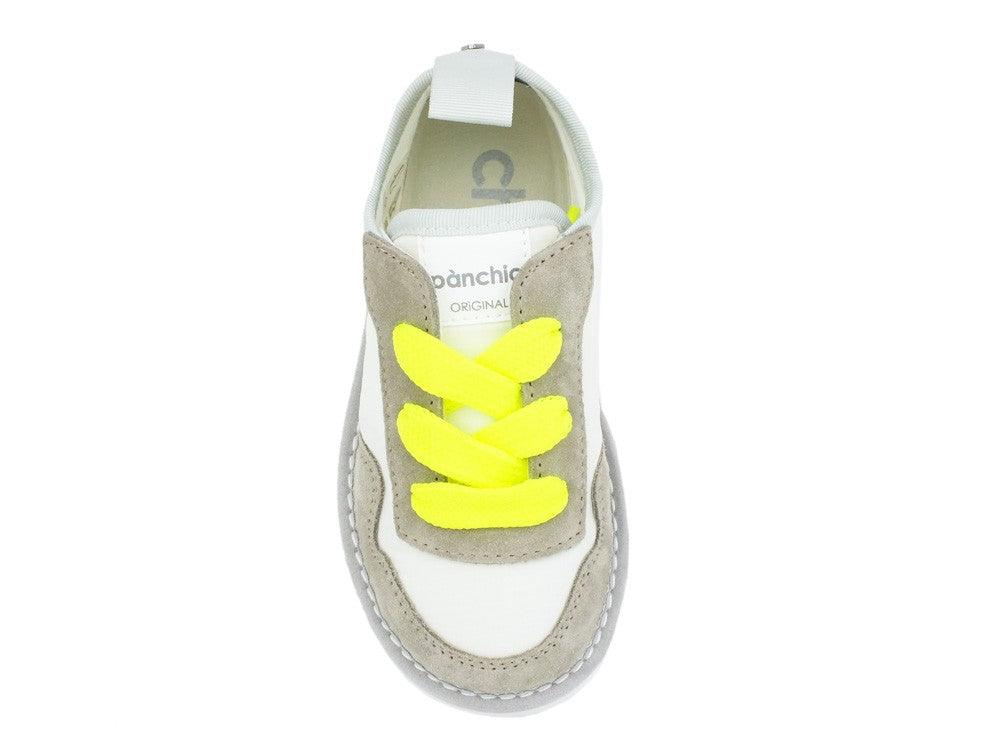 PAN CHIC Melone White Yellow Fluo A00052 - Sandrini Calzature e Abbigliamento