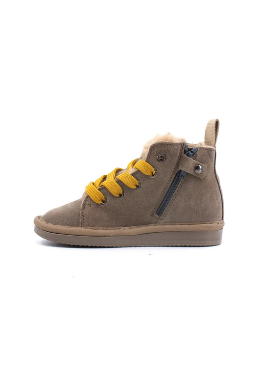 PAN CHIC Pan Chic Stivaletto Pelo Bimbo Walnut Yellow P01B007-00462051 - Sandrini Calzature e Abbigliamento
