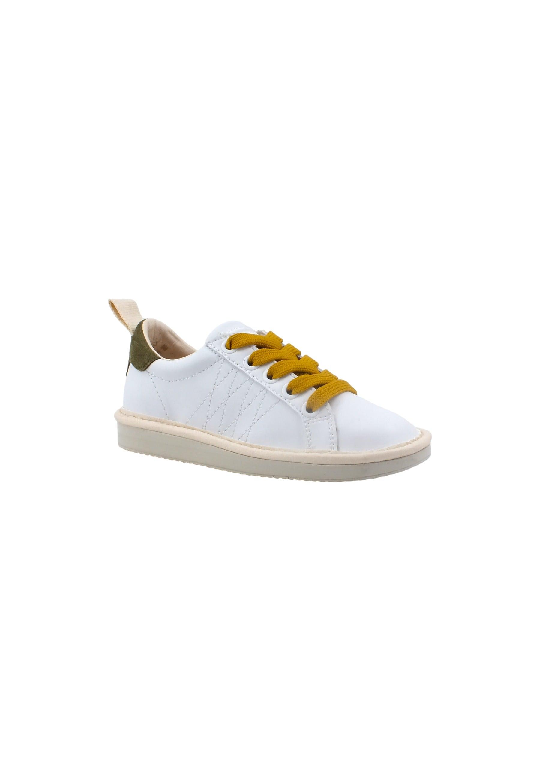 PAN CHIC Sneaker Bambino White Sage Yellow P01B00200243004 - Sandrini Calzature e Abbigliamento