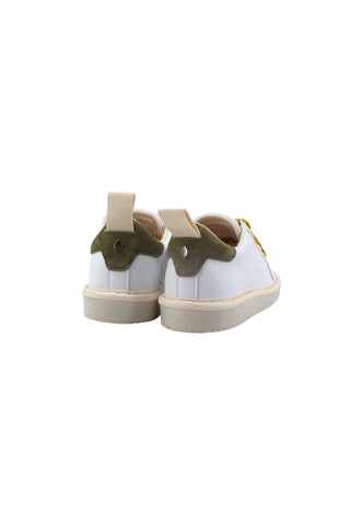 PAN CHIC Sneaker Bambino White Sage Yellow P01B00200243004 - Sandrini Calzature e Abbigliamento