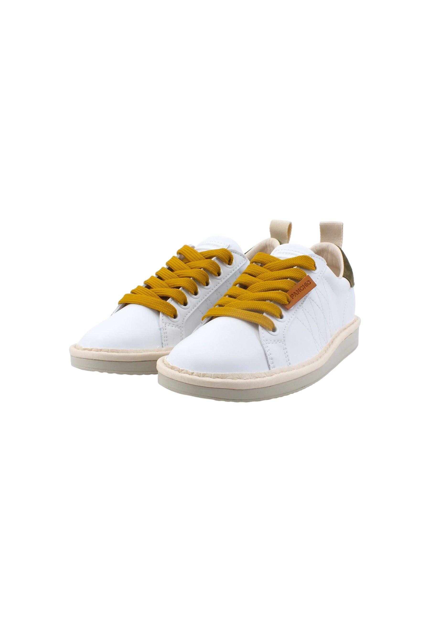 PAN CHIC Sneaker Bambino White Sage YellowP01K00200243004 - Sandrini Calzature e Abbigliamento