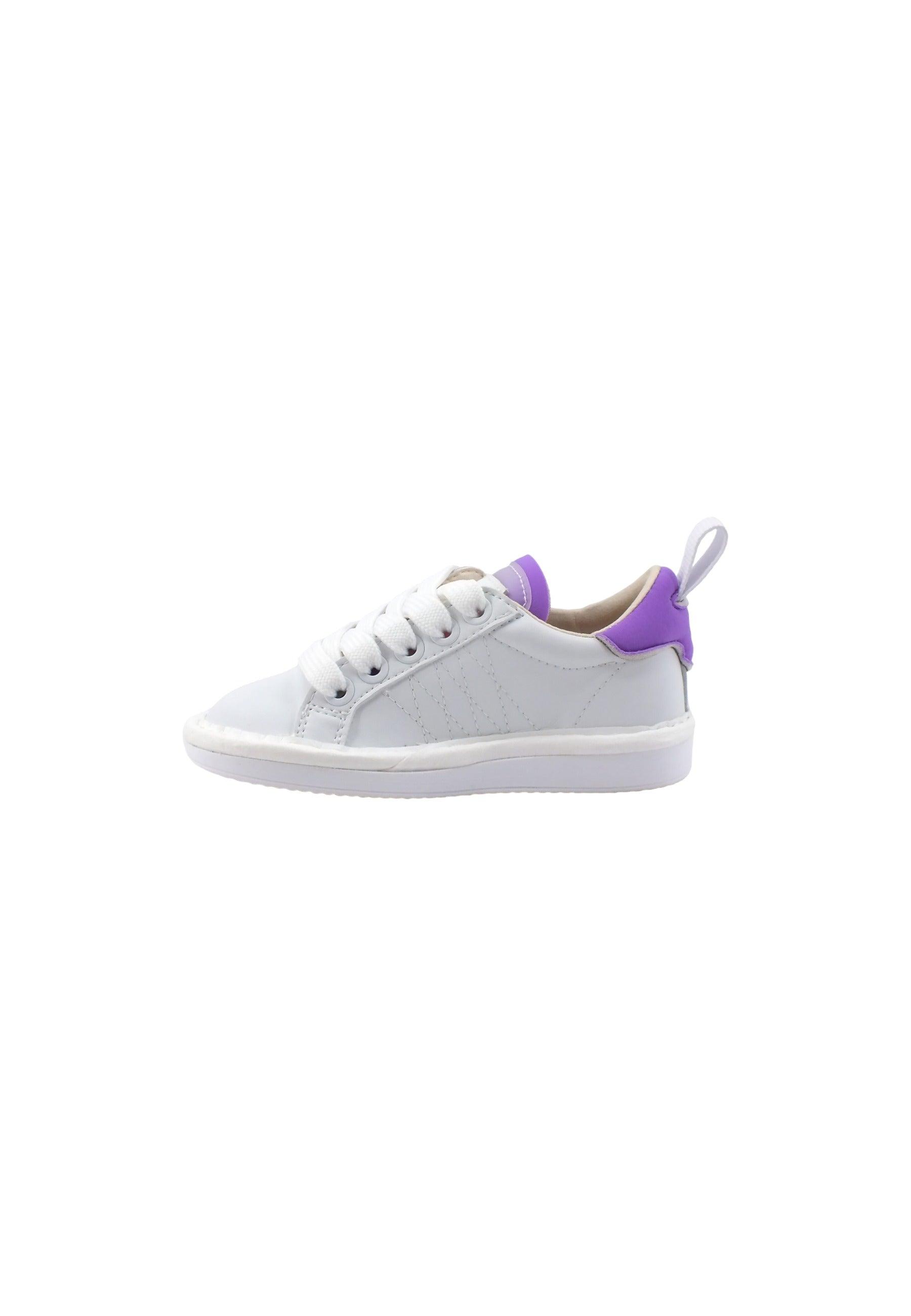PAN CHIC Sneaker Bambino White Violet P01B00300260016 - Sandrini Calzature e Abbigliamento