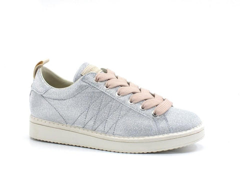 PAN CHIC Sneaker Pelle Laminata Silver Powder Pink P01W1600100162 - Sandrini Calzature e Abbigliamento