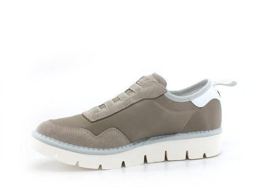 PAN CHIC Sneaker Slip On Suede Dove Grey P05W1601000018 - Sandrini Calzature e Abbigliamento