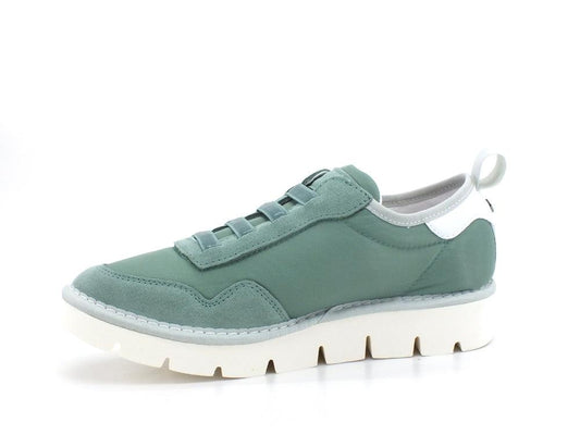 PAN CHIC Sneaker Slip On Suede Green Sage P05W1601000018 - Sandrini Calzature e Abbigliamento