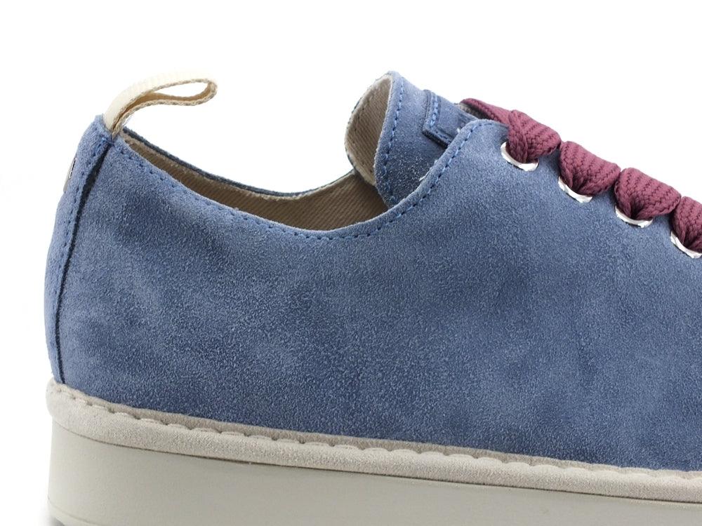 PAN CHIC Sneaker Suede Blue Blizzard Brownrose P01W1400100209 - Sandrini Calzature e Abbigliamento