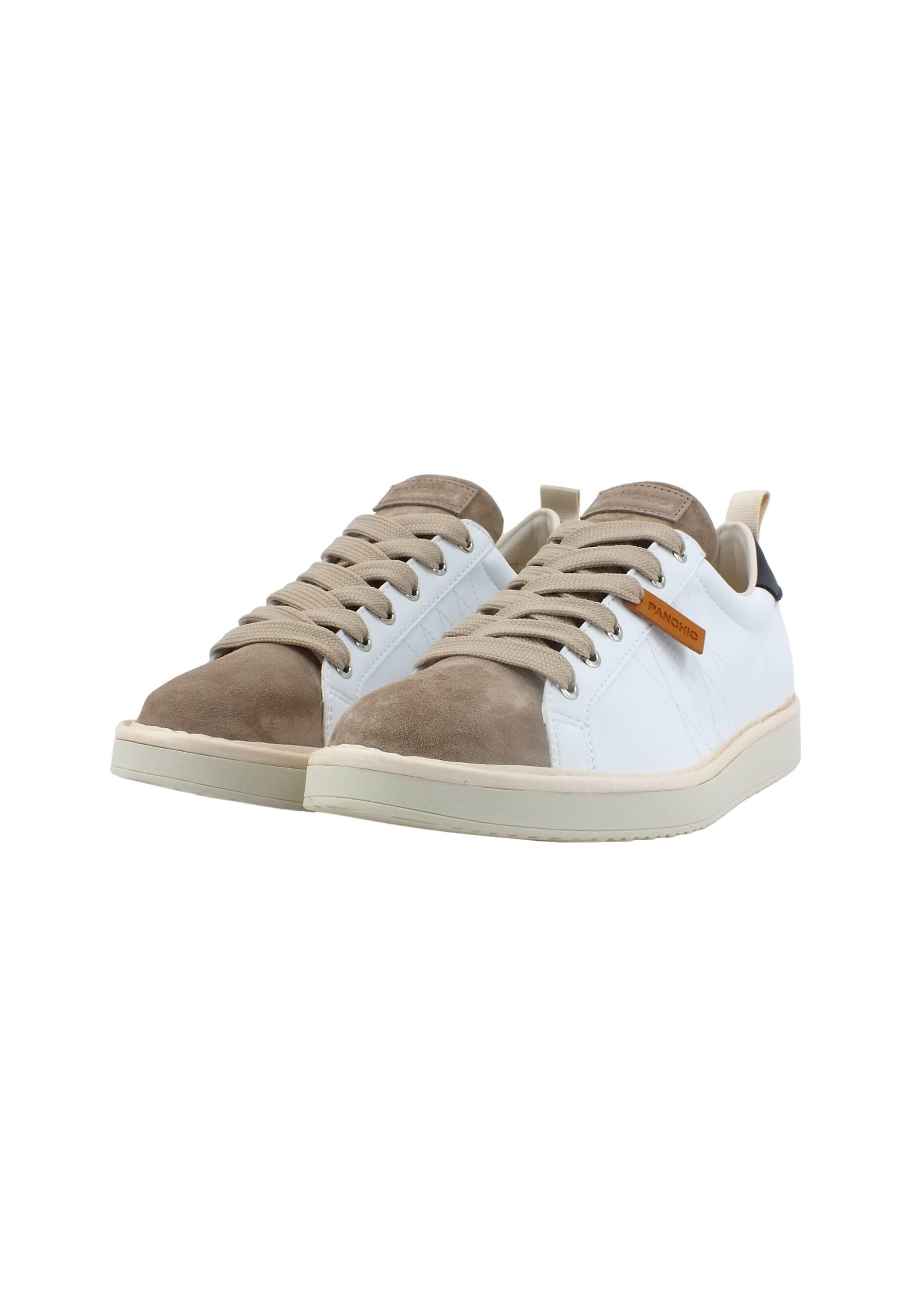 PAN CHIC Sneaker Uomo Vamp White Taupe P01M00200250011 - Sandrini Calzature e Abbigliamento