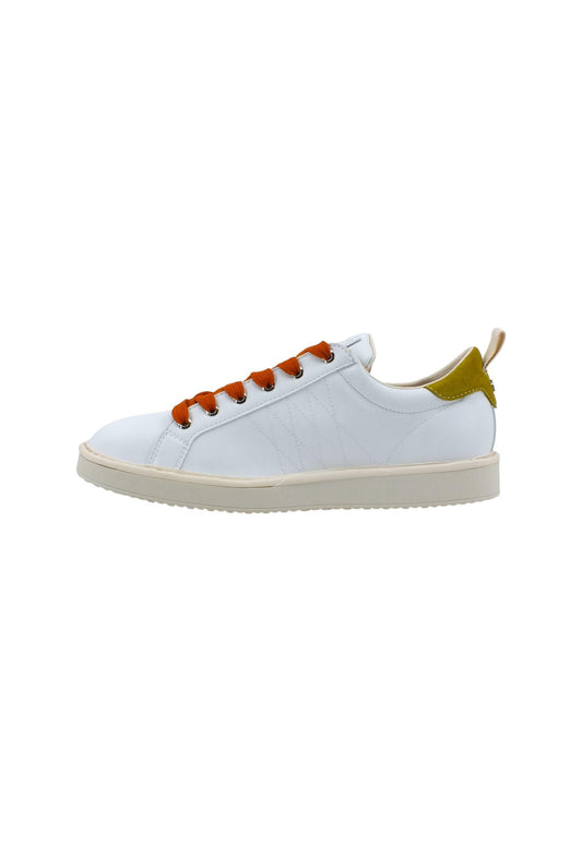 PAN CHIC Sneaker Uomo White Citron Burnt Orange P01M00200243002 - Sandrini Calzature e Abbigliamento