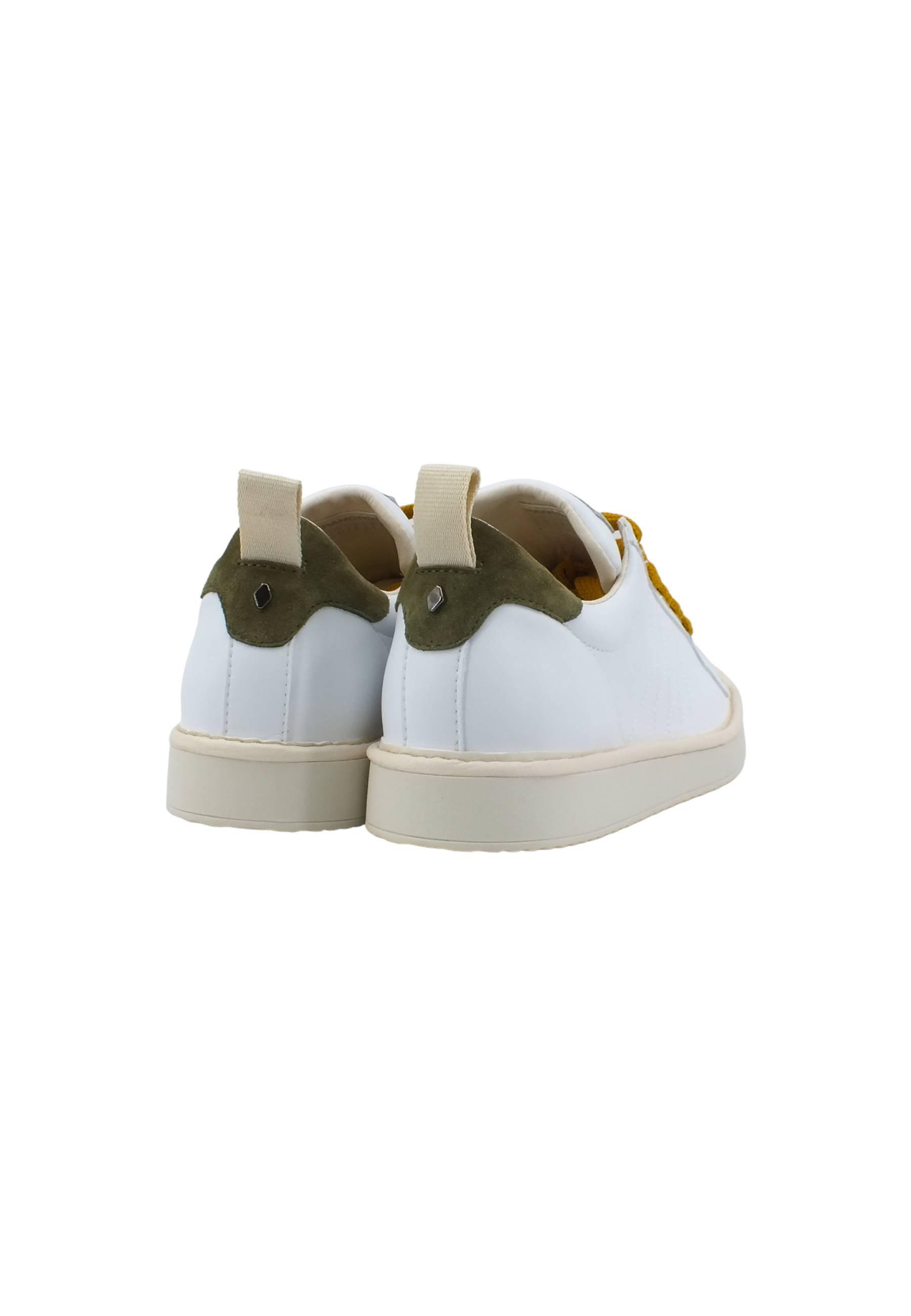 PAN CHIC Sneaker Uomo White Sage Yellow P01M00200243004 - Sandrini Calzature e Abbigliamento