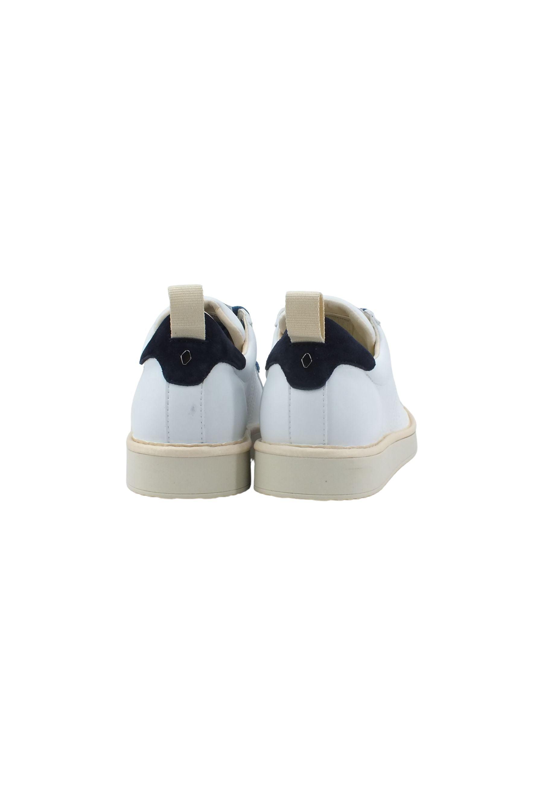 PAN CHIC Sneaker Uomo White Tunnel Blue Denim P01M00200243005 - Sandrini Calzature e Abbigliamento
