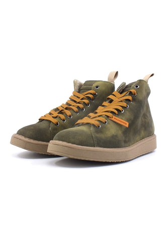 PAN CHIC Stivaletto Pelo Uomo Military Green P01M007-0037U007 - Sandrini Calzature e Abbigliamento