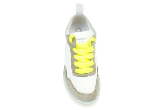 PAN CHIC White Yellow Fluo A00052 - Sandrini Calzature e Abbigliamento