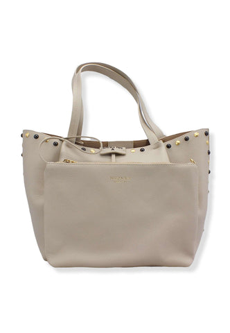 PATRIZIA PEPE Borsa Borchie Con Pochette Beige Ocean Sand 8B8895-L050 - Sandrini Calzature e Abbigliamento