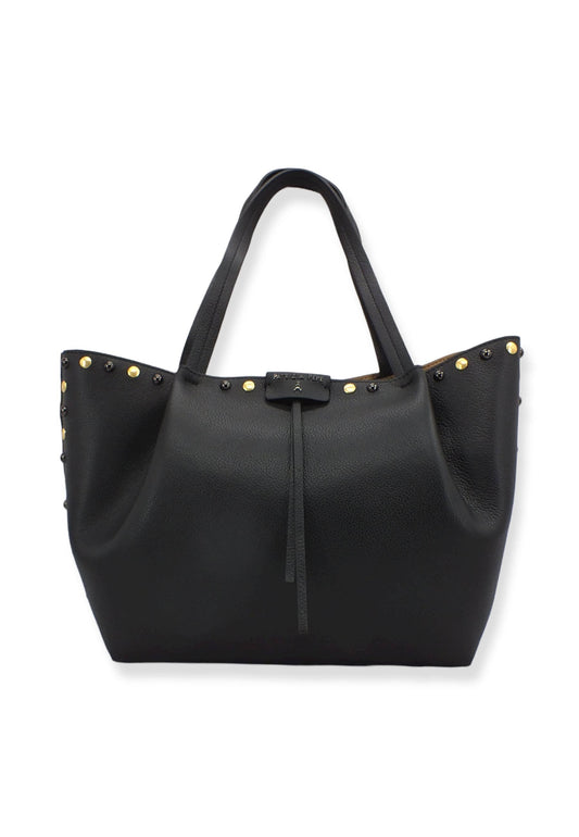 PATRIZIA PEPE Borsa Borchie Con Pochette Nera 8B8895-L050 - Sandrini Calzature e Abbigliamento