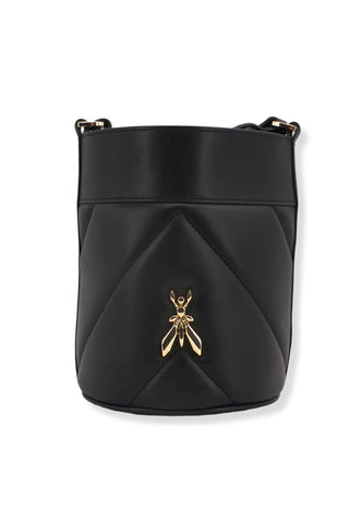 PATRIZIA PEPE Borsa Bucket Logo Nera 8B0079-L006 - Sandrini Calzature e Abbigliamento
