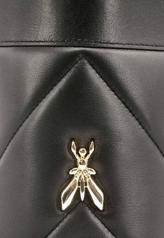 PATRIZIA PEPE Borsa Bucket Logo Nera 8B0079-L006 - Sandrini Calzature e Abbigliamento
