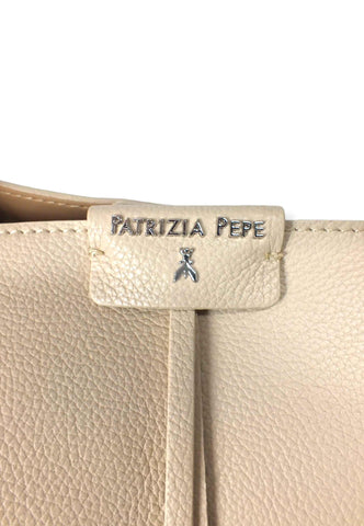 PATRIZIA PEPE Borsa Con Pochette Beige Ocean Sand CB8895-L001 - Sandrini Calzature e Abbigliamento