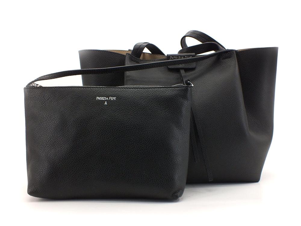 PATRIZIA PEPE Borsa Hobo 2 Pelle Black 2V8895-A4U8N - Sandrini Calzature e Abbigliamento