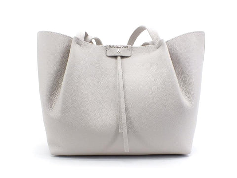 PATRIZIA PEPE Borsa Hobo 2 Pelle Ice Grey 2V8895-A4U8N - Sandrini Calzature e Abbigliamento