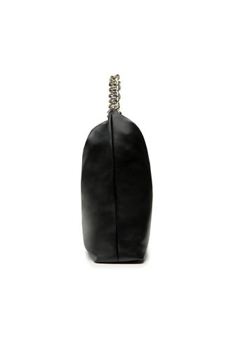 PATRIZIA PEPE Borsa Hobo Black Light Gold 8B0063-E005 - Sandrini Calzature e Abbigliamento