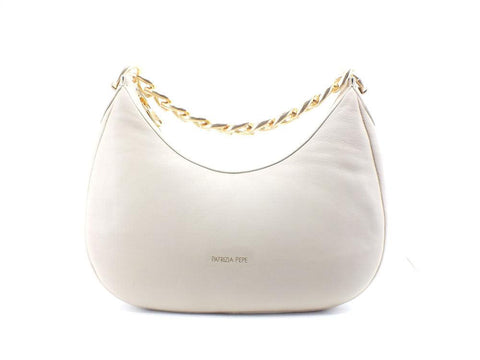 PATRIZIA PEPE Borsa Hobo Catena Ocean Sand Beige 8B0004L006-B732 - Sandrini Calzature e Abbigliamento