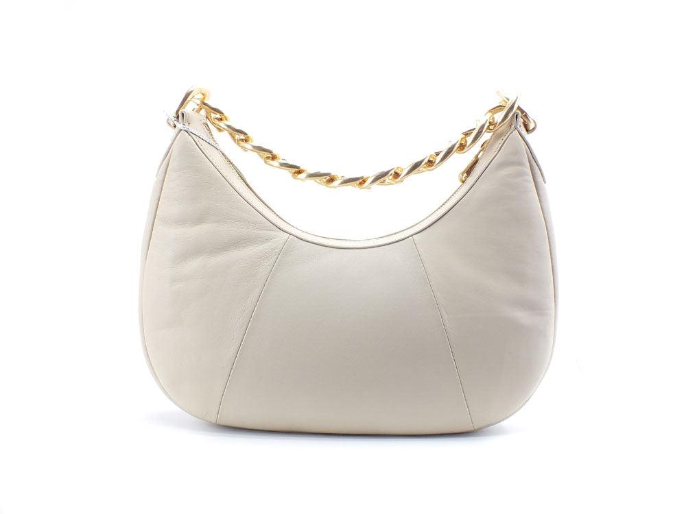 PATRIZIA PEPE Borsa Hobo Catena Ocean Sand Beige 8B0004L006-B732 - Sandrini Calzature e Abbigliamento