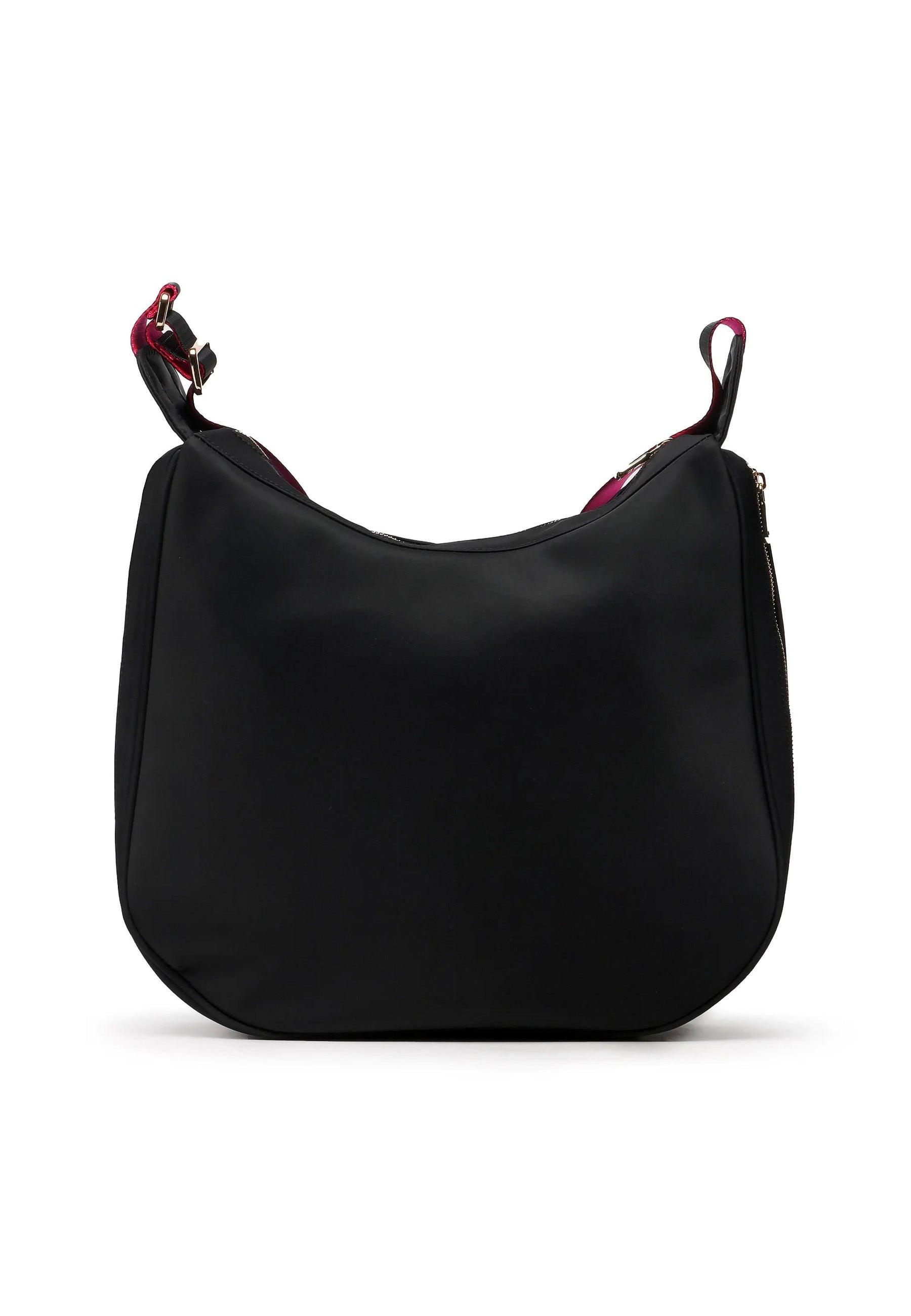 PATRIZIA PEPE Borsa Hobo Nylon Nero 8B0107-A264 - Sandrini Calzature e Abbigliamento