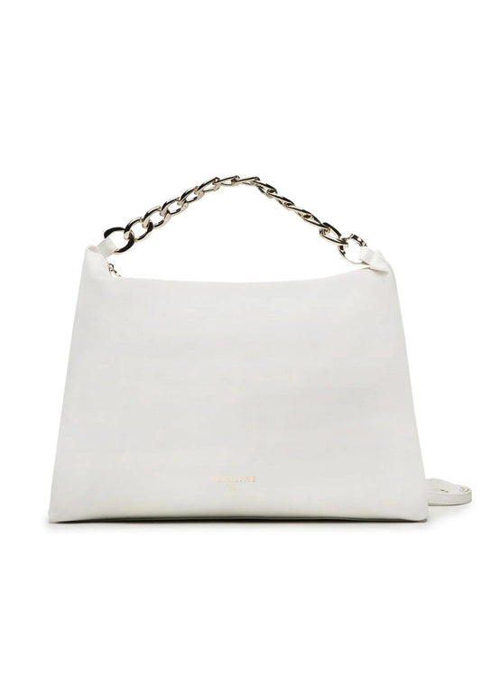 PATRIZIA PEPE Borsa Hobo Off White 8B0063-E005 - Sandrini Calzature e Abbigliamento