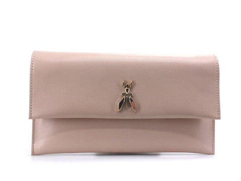 PATRIZIA PEPE Borsa Pochette Clutch Logo Rosa Skin Rose CB5460L011-R746 - Sandrini Calzature e Abbigliamento