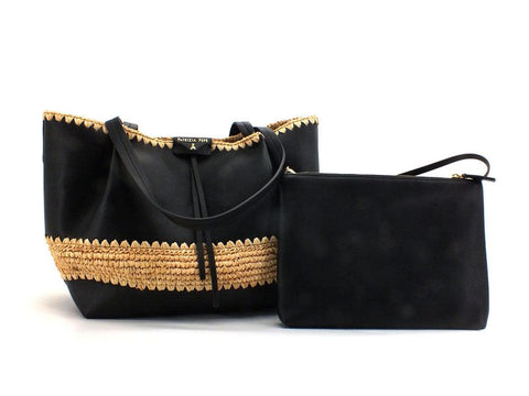 PATRIZIA PEPE Borsa Saddle Logo Profilo Corda Nero 2B8895L042-K103 - Sandrini Calzature e Abbigliamento