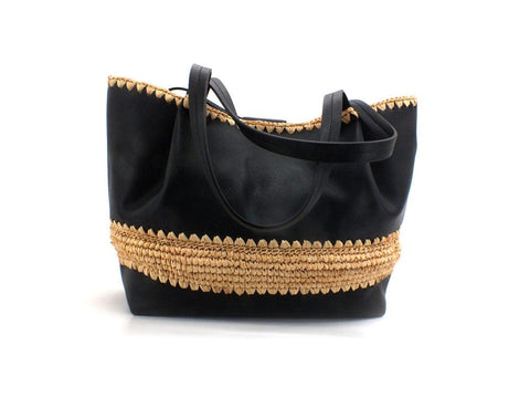 PATRIZIA PEPE Borsa Saddle Logo Profilo Corda Nero 2B8895L042-K103 - Sandrini Calzature e Abbigliamento