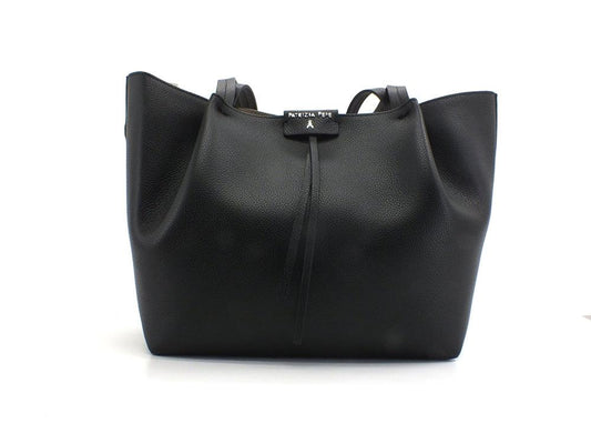 PATRIZIA PEPE Borsa Saddle Shopping Logo Ape Nero CB8895L001-K103 - Sandrini Calzature e Abbigliamento