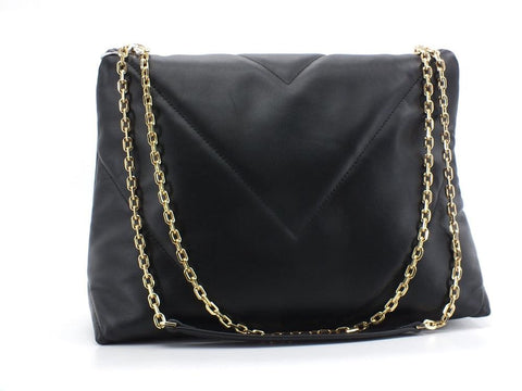 PATRIZIA PEPE Borsa Satchel Quilted Logo Black 2VA302-A229 - Sandrini Calzature e Abbigliamento