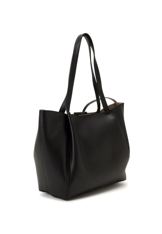 PATRIZIA PEPE Borsa Tote Black Light Gold CB8895-L001 - Sandrini Calzature e Abbigliamento