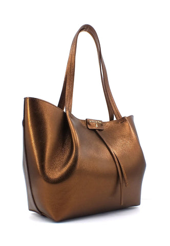 PATRIZIA PEPE Borsa Tote Bronze CB8895-L001 - Sandrini Calzature e Abbigliamento