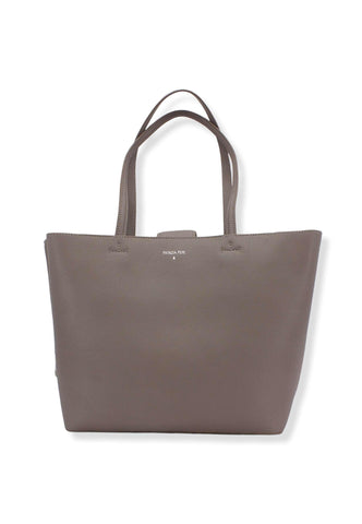 PATRIZIA PEPE Borsa Tote Flap Clutch Marrone Dark Tatami 8B0391-L001 - Sandrini Calzature e Abbigliamento