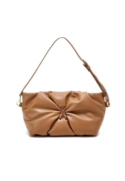 PATRIZIA PEPE Borsa Tote Loghi Marrone Ocean Sand 8B0080-E010 - Sandrini Calzature e Abbigliamento