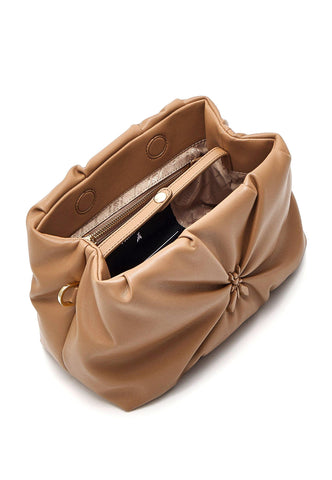 PATRIZIA PEPE Borsa Tote Loghi Marrone Ocean Sand 8B0080-E010 - Sandrini Calzature e Abbigliamento