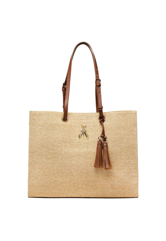 PATRIZIA PEPE Borsa Tote Macramè Natural 8B0112-V004 - Sandrini Calzature e Abbigliamento