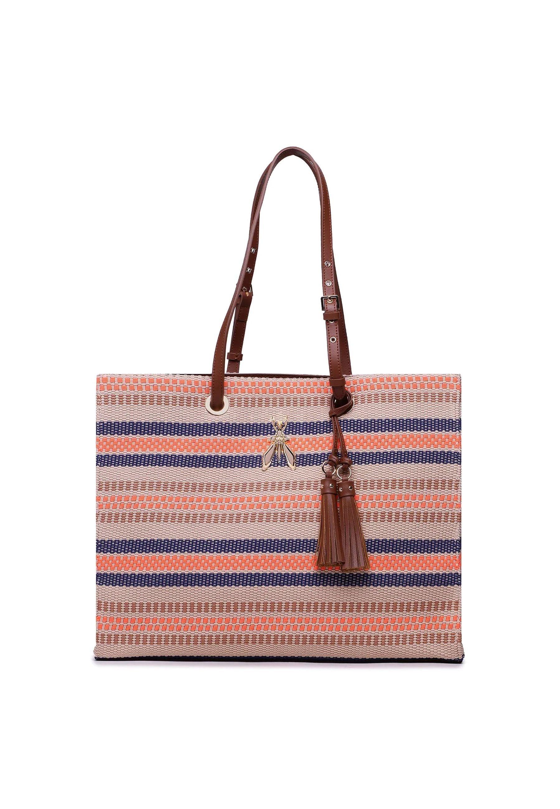 PATRIZIA PEPE Borsa Tote Macramè Sand Orange 8B0112-V012 - Sandrini Calzature e Abbigliamento