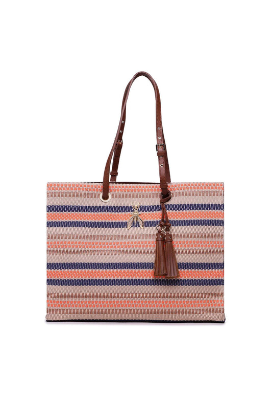 PATRIZIA PEPE Borsa Tote Macramè Sand Orange 8B0112-V012 - Sandrini Calzature e Abbigliamento