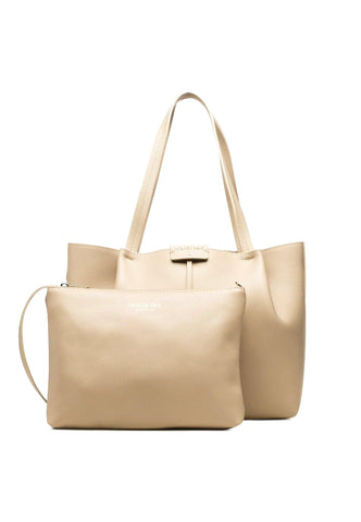 PATRIZIA PEPE Borsa Tote Mid Beige CB8895-L001 - Sandrini Calzature e Abbigliamento