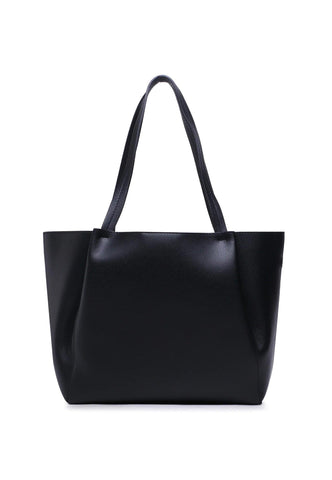PATRIZIA PEPE Borsa Tote Mid Black Light Gold CB8895-L001 - Sandrini Calzature e Abbigliamento