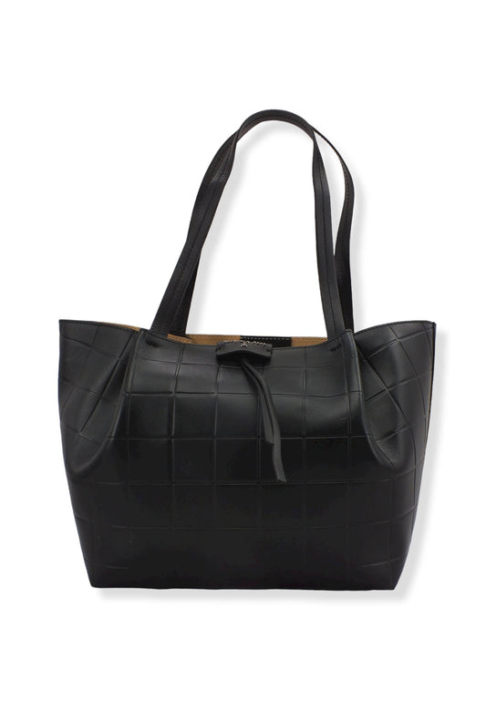 PATRIZIA PEPE Borsa Tote Mid Nera 8B8895-L046 - Sandrini Calzature e Abbigliamento