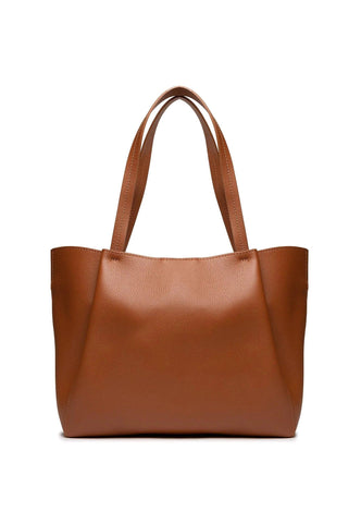 PATRIZIA PEPE Borsa Tote Mid New Cuoio CB8895-L001 - Sandrini Calzature e Abbigliamento