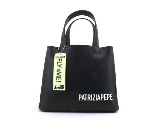 PATRIZIA PEPE Borsa Tote Pelle Fly Me Nero Black 2VA060-A4U8 - Sandrini Calzature e Abbigliamento