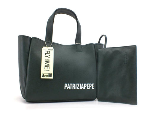 PATRIZIA PEPE Borsa Tote Pelle Fly Whit Me Green Cedar 2VA060-A4U8 - Sandrini Calzature e Abbigliamento